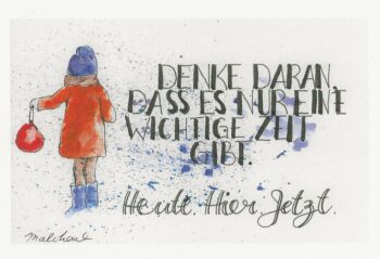 Postkarte „Heute, Hier, Jetzt“