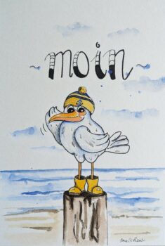 Postkarte Moin