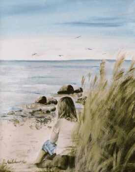 Mädchen am Träumen